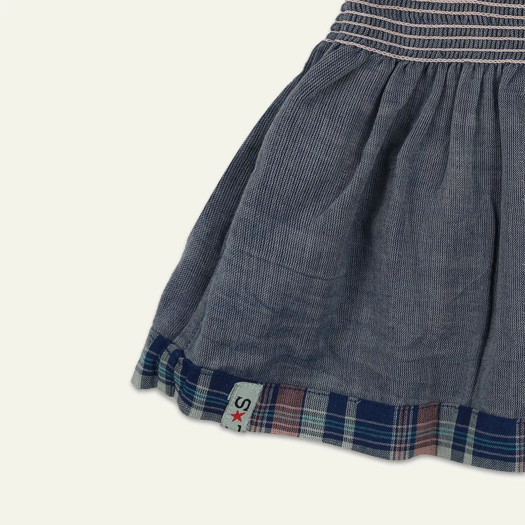 Multicoloured Check Print Dress And Pant Set
