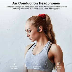 New Giveet Bluetooth 5.2 Open Ear Headset, Wireless Air Conduction Stereo Headset w/Noise-Cancelling Boom Mic, 8 Hrs Playtime, All Day Comfort, Answer Phone Call Music for Running Driving Hiking Working