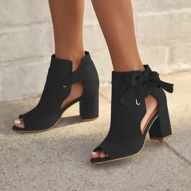 Odessah | Chic Tie-Up Ankle Boots
