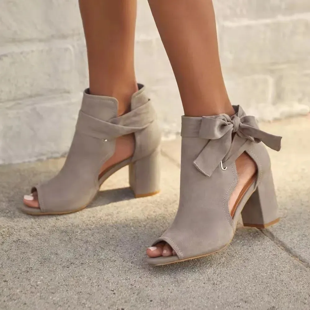 Odessah | Chic Tie-Up Ankle Boots