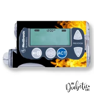 On Fire - Medtronic Paradigm Series 7 Sticker
