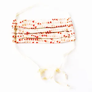 Orange Pink Succulent Vine Reusable Cotton Face Mask