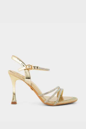 Party Wear Sandal IP2027-Golden