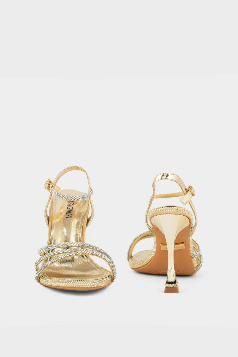 Party Wear Sandal IP2027-Golden