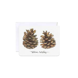 Pinecones Warm Wishes Mini Card