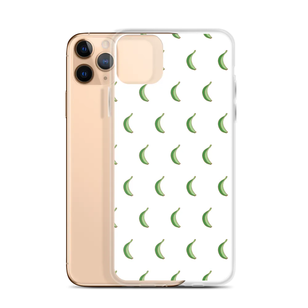 Platano All-Over Dominican iPhone Case (White)
