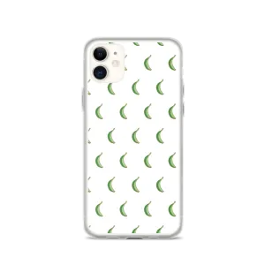 Platano All-Over Dominican iPhone Case (White)