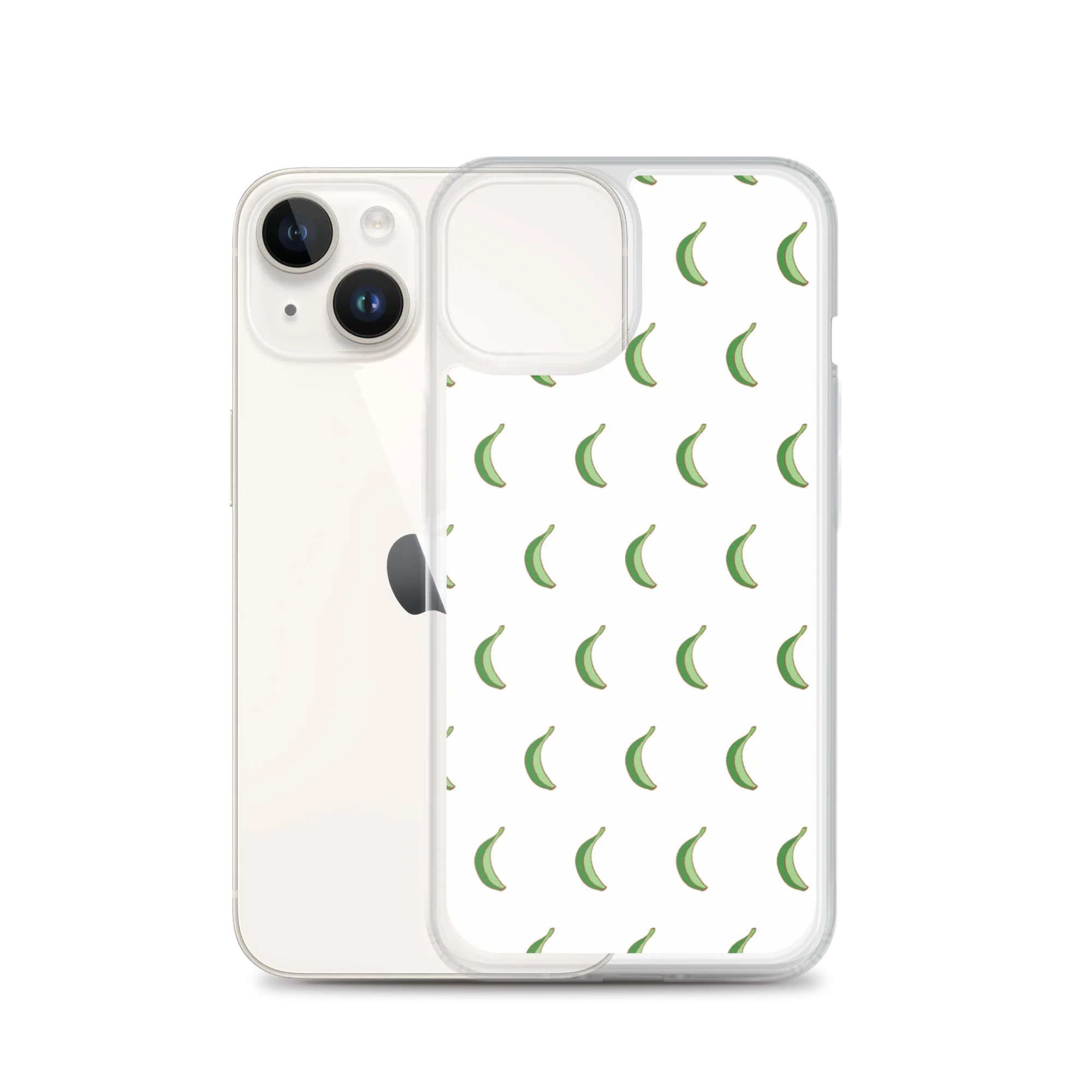 Platano All-Over Dominican iPhone Case (White)