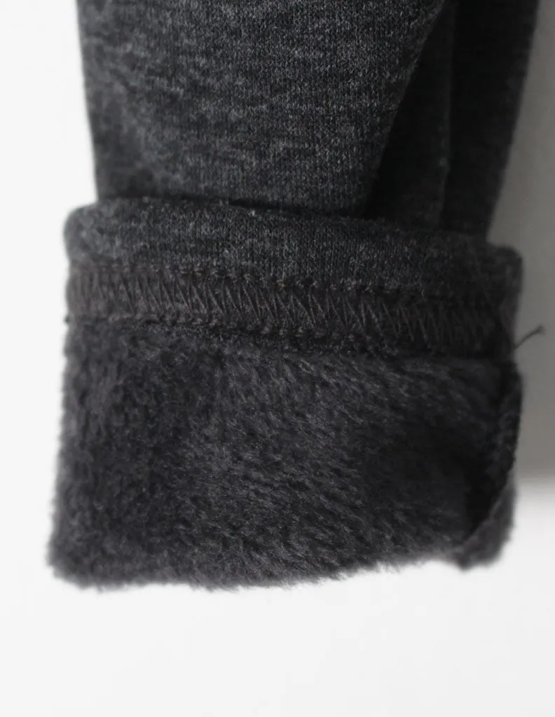 Pom-Pom Winter Leggings Charcoal