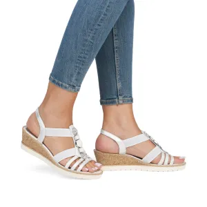 Remonte - R6264 Low Wedge Comfort Sandal Silver