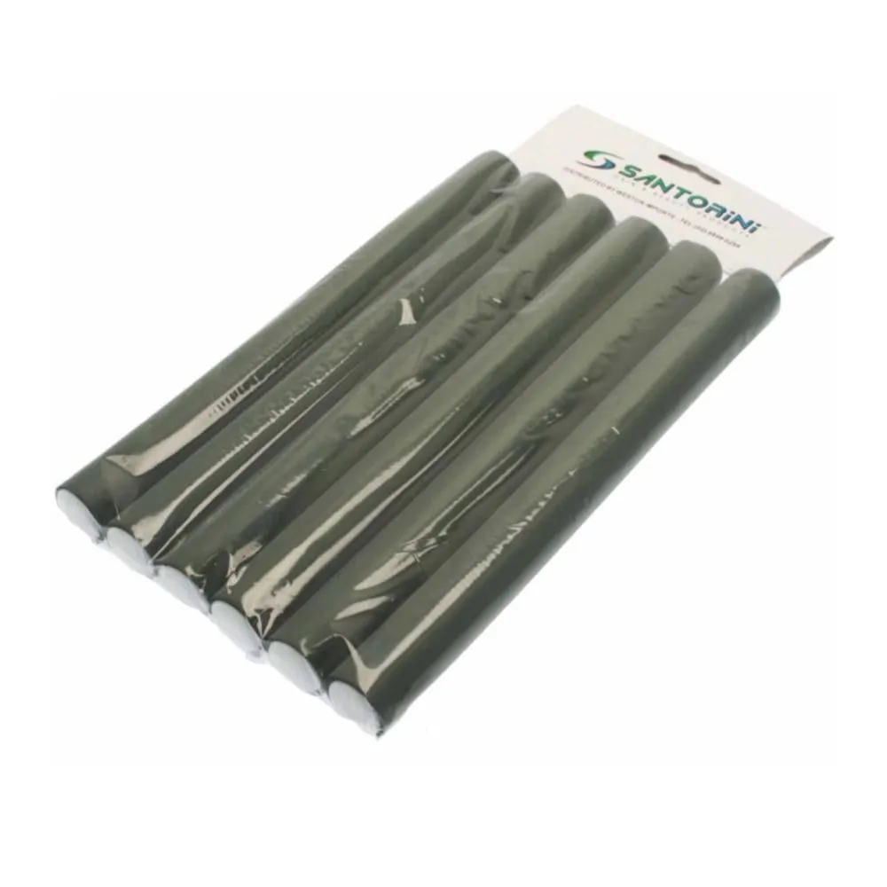 Santorini Flexible Rollers Large Khaki 24mm 6pk