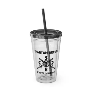 SBCC Cold Drink Tumbler with Straw, 16oz