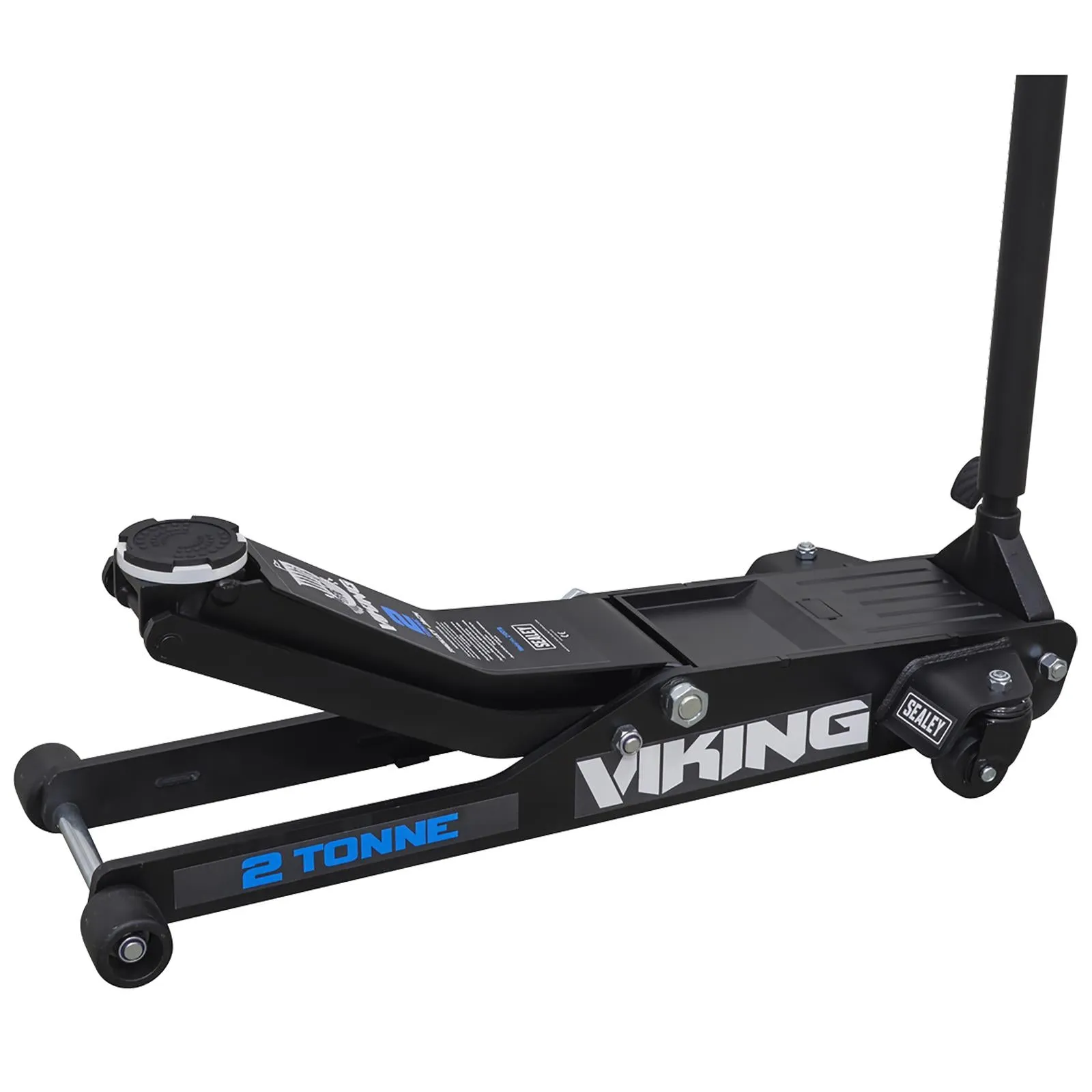Sealey Viking 2 Tonne Low Entry Long Reach Trolley Jack with Rocket Lift