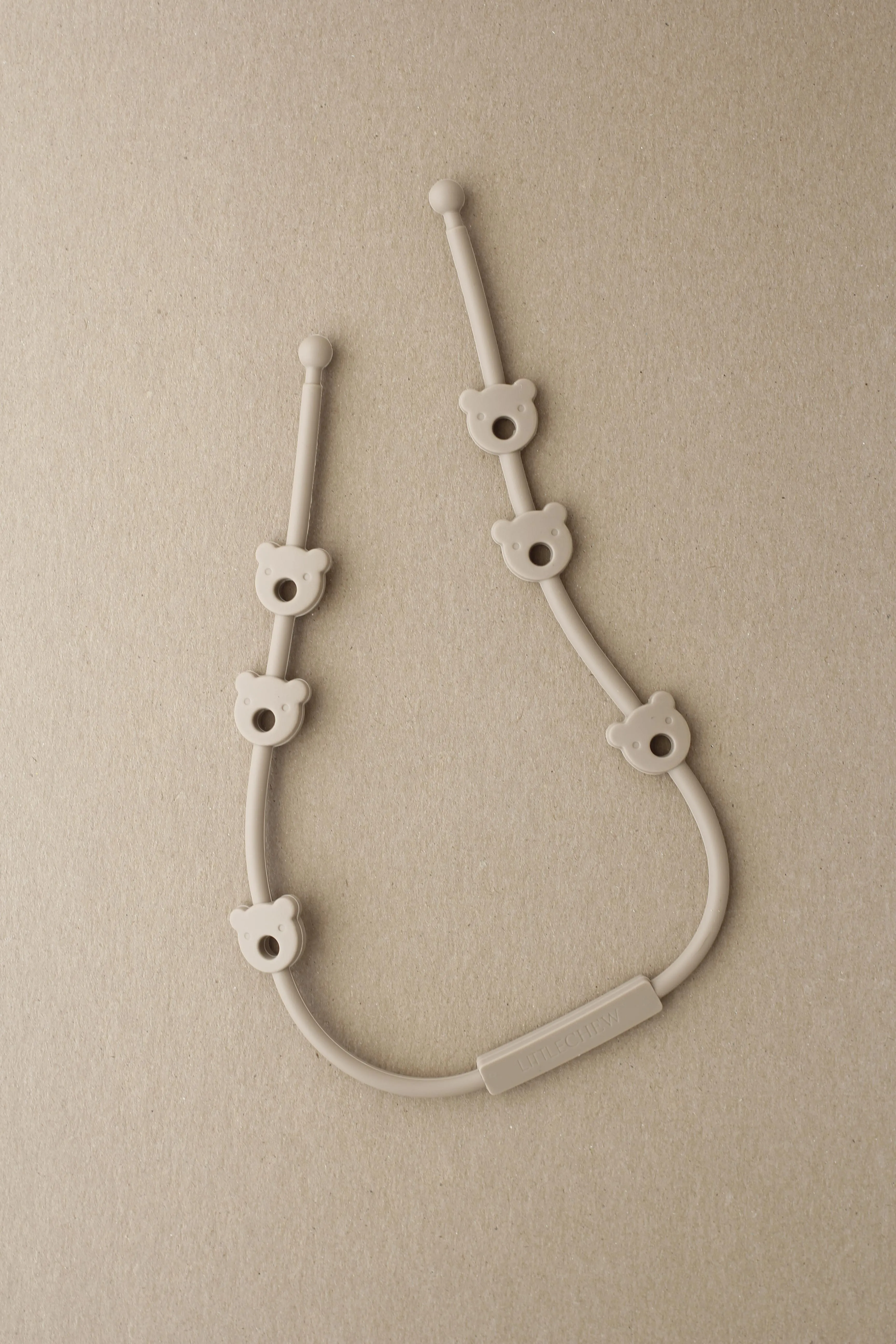 Silicone Bear Attachment - Warm Taupe