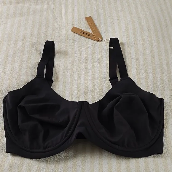 SKIMS Fits Everybody Unlined Demi Bra Size:38DDDD Onyx