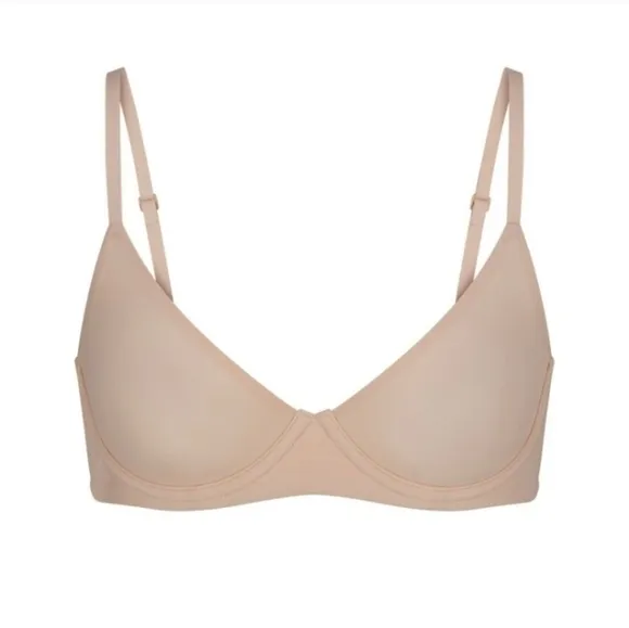 SKIMS Fits Everybody Unlined Demi Bra Size:38DDDD Onyx