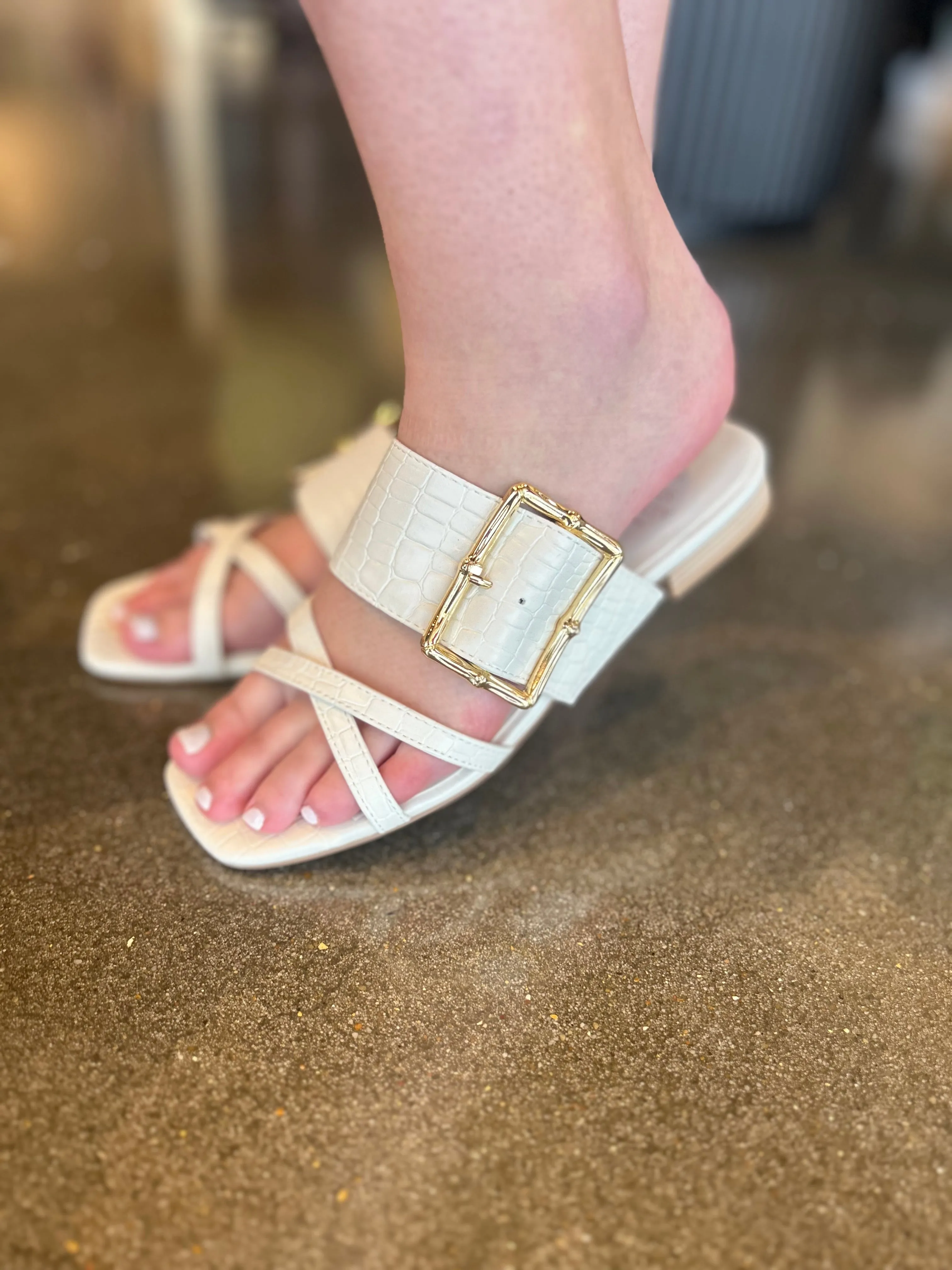 Summer White Sandals