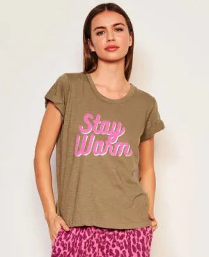 Sundry Stay Warm Tee Fern