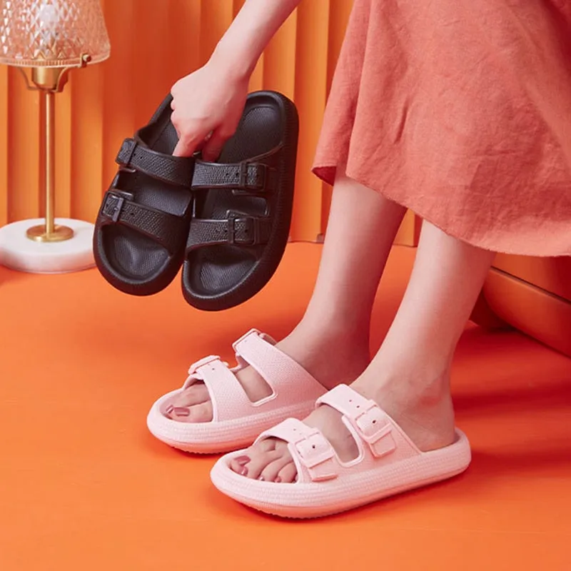 Thick Platform Pillow Slide Sandals