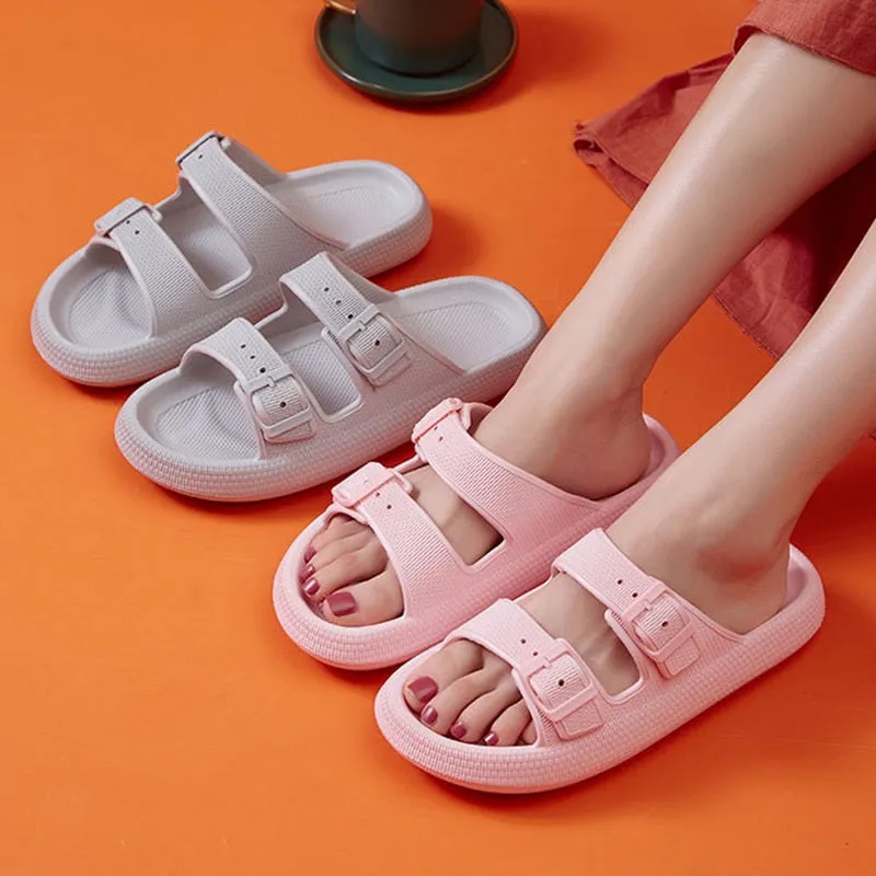 Thick Platform Pillow Slide Sandals