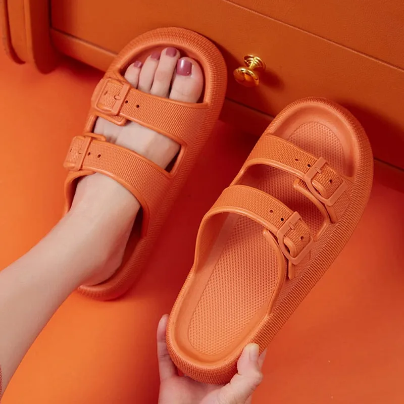 Thick Platform Pillow Slide Sandals