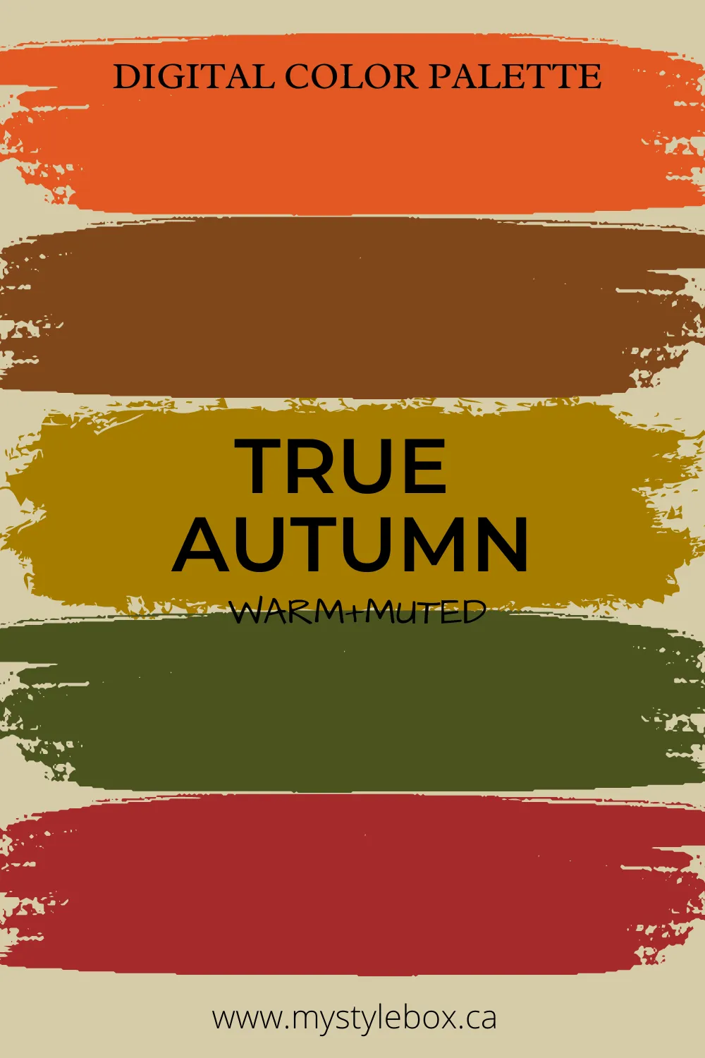 True (Warm) Autumn Season Color Palette