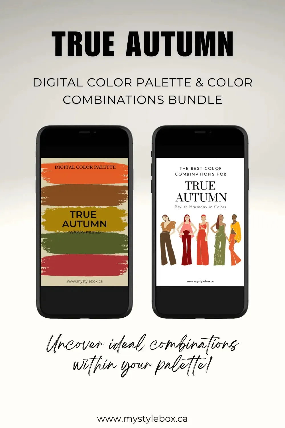 True (Warm) Autumn Season Color Palette