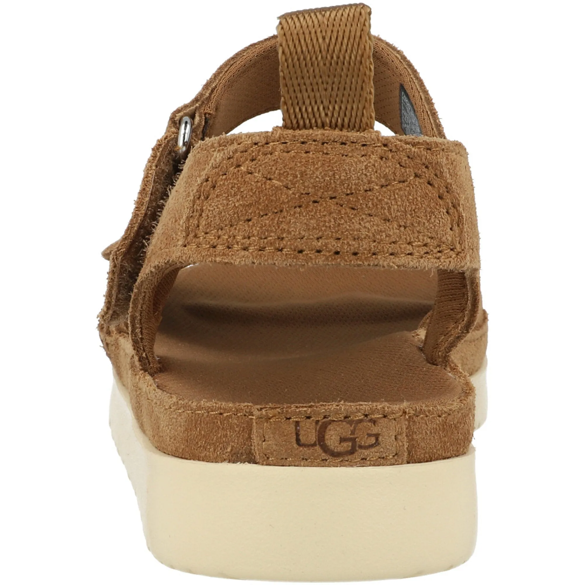 UGG Goldenstar K Chestnut Suede Platform Sandals
