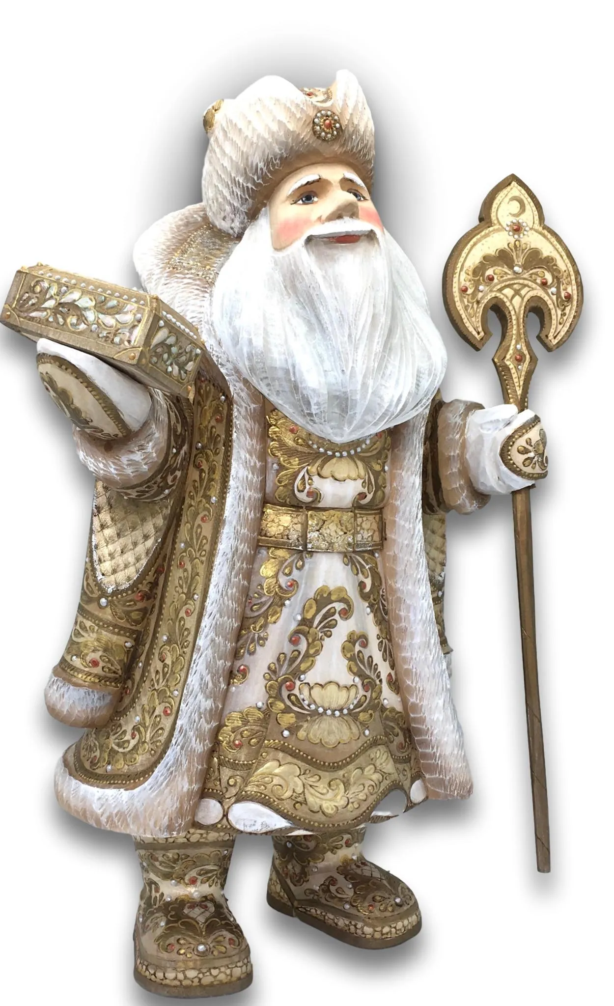 Unique Father Frost Ivory and Gold