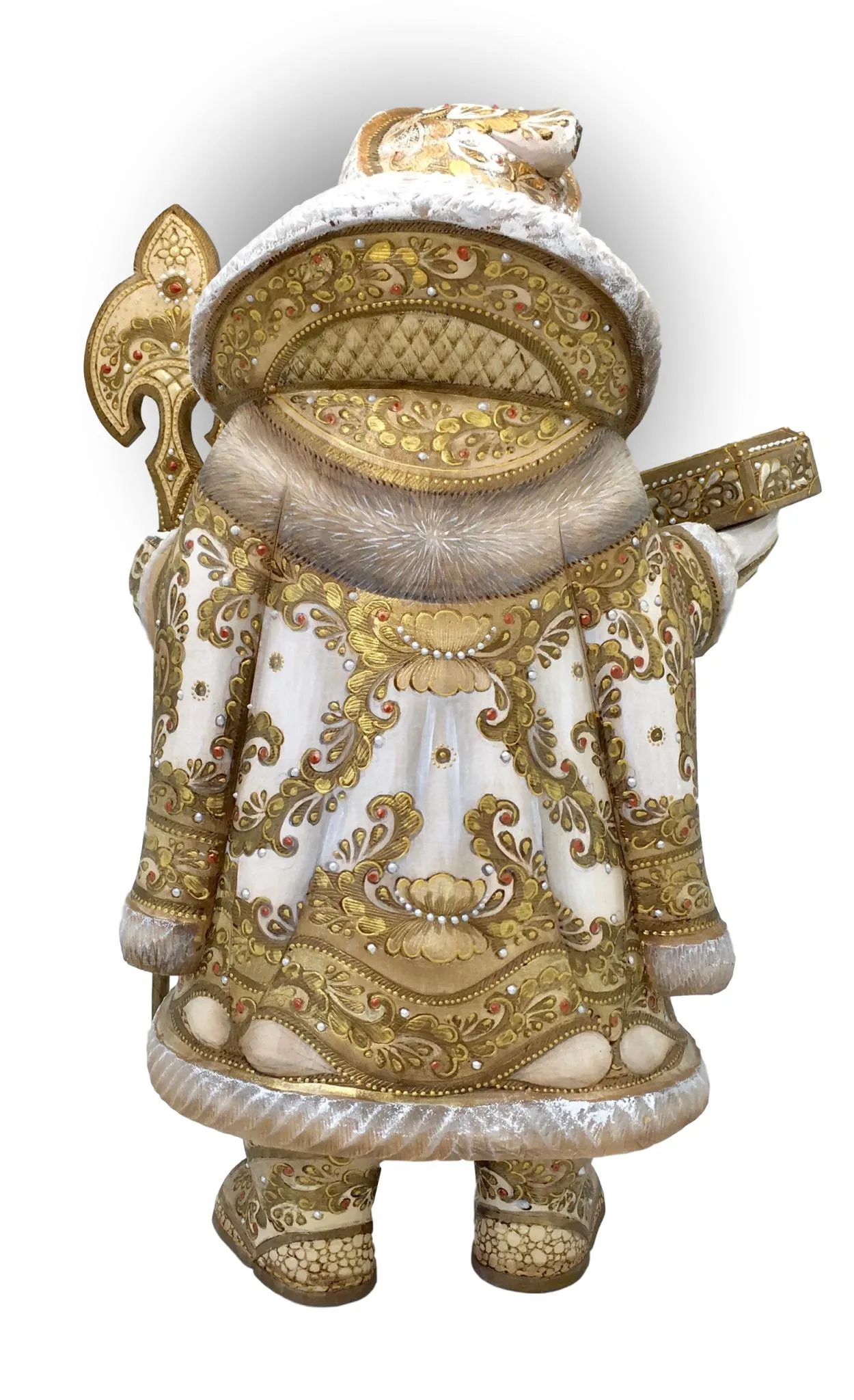 Unique Father Frost Ivory and Gold