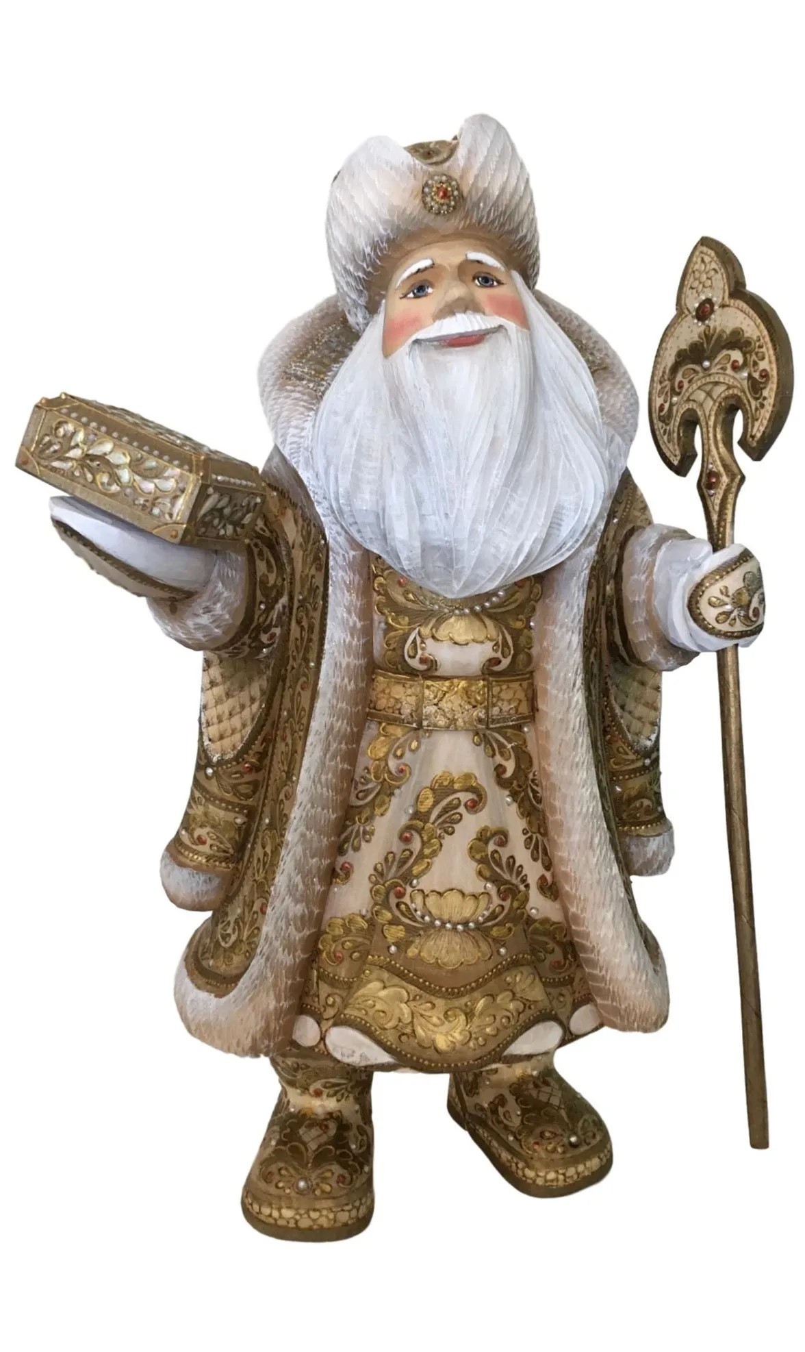 Unique Father Frost Ivory and Gold