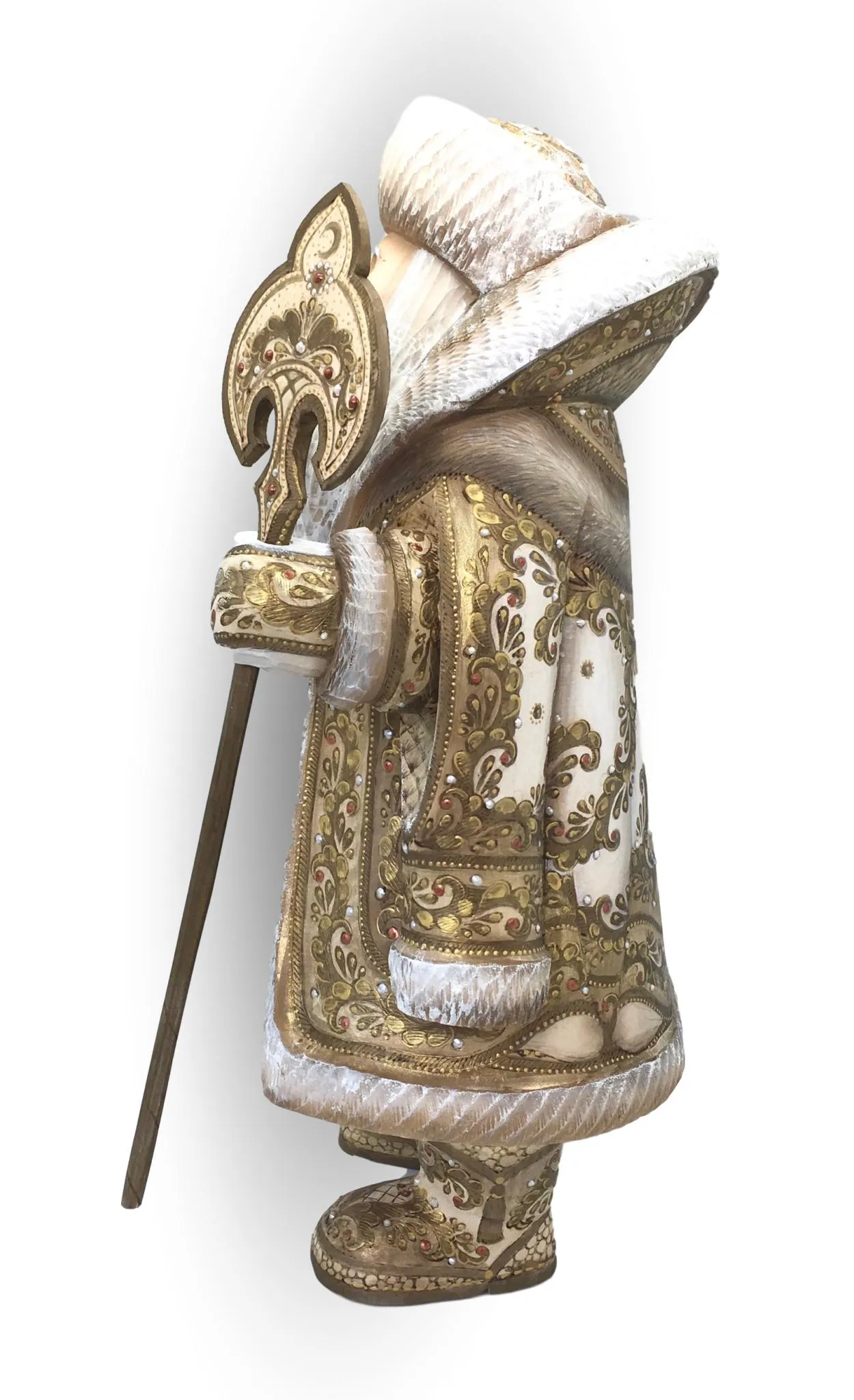 Unique Father Frost Ivory and Gold