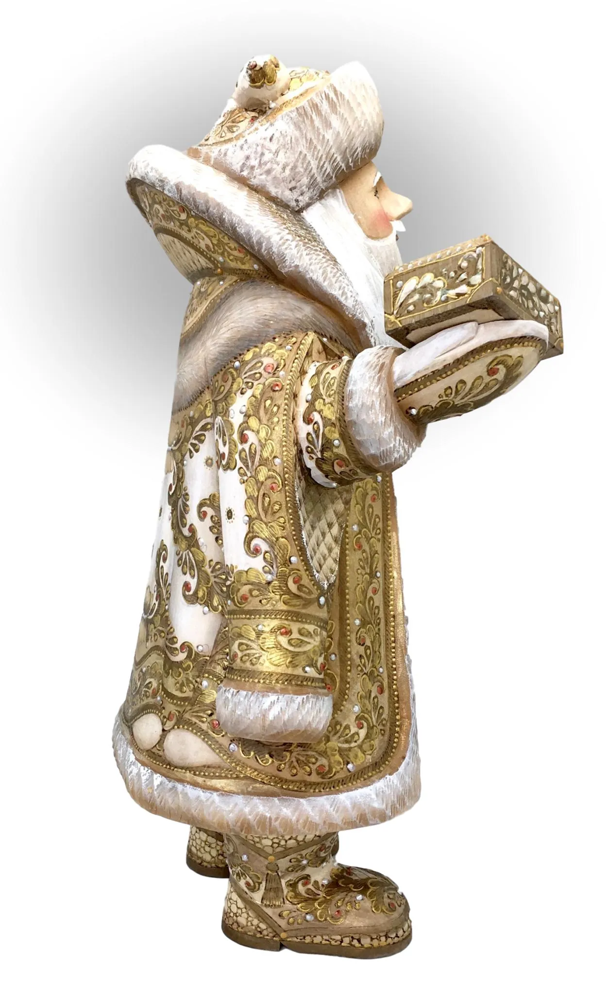 Unique Father Frost Ivory and Gold