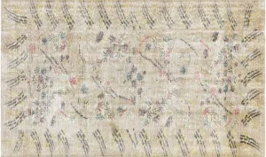 Vintage Turkish Mid-Century-Modern Rug - 6' x 10'