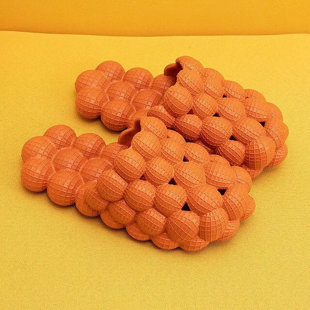 Women Foot Massage Slippers Couple Bubble Slides