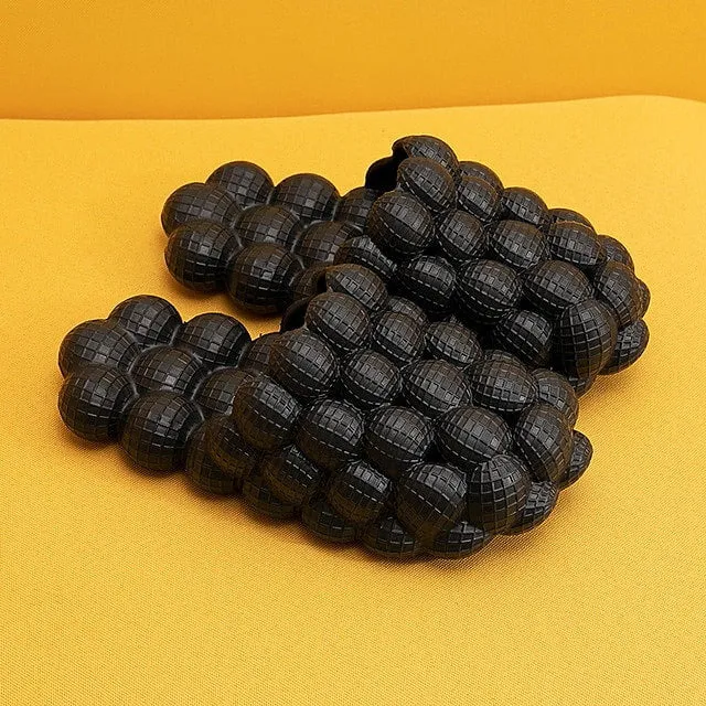 Women Foot Massage Slippers Couple Bubble Slides