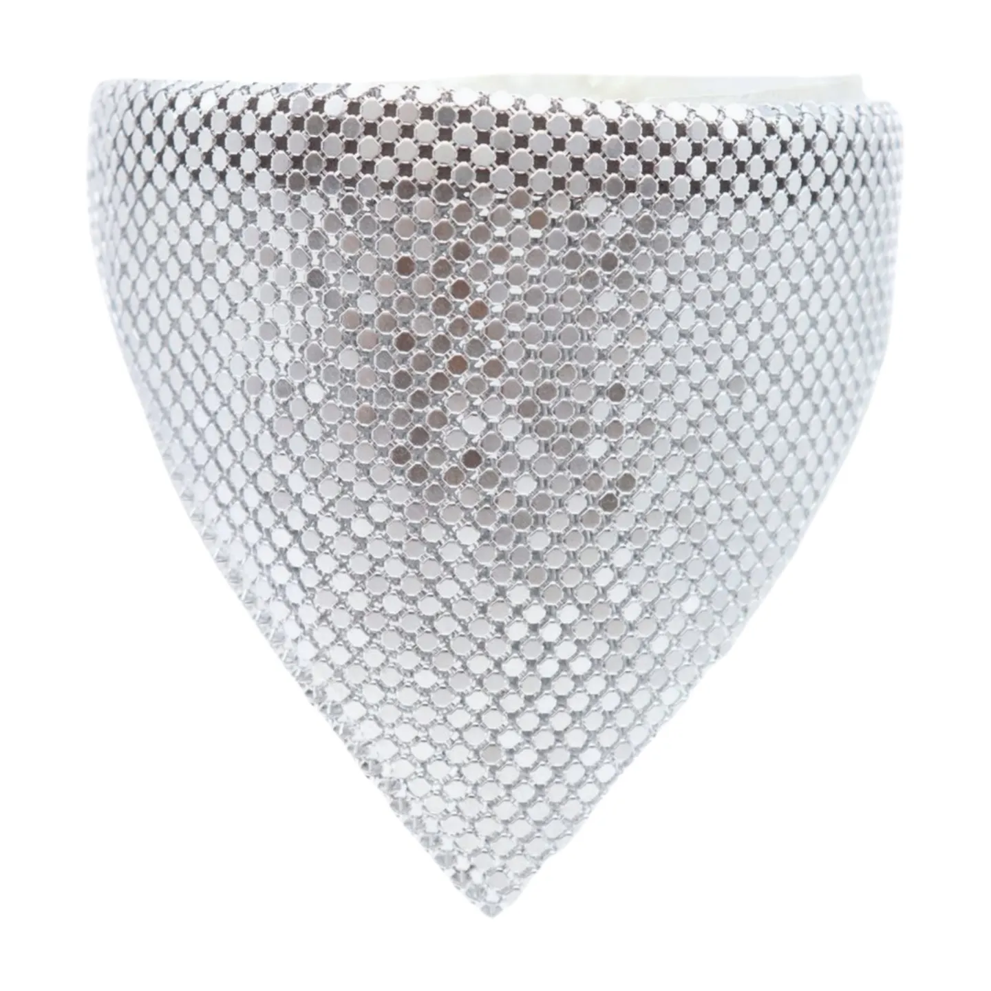 Women Silver Mesh Metal Bandana Style Boot Chain Bracelet