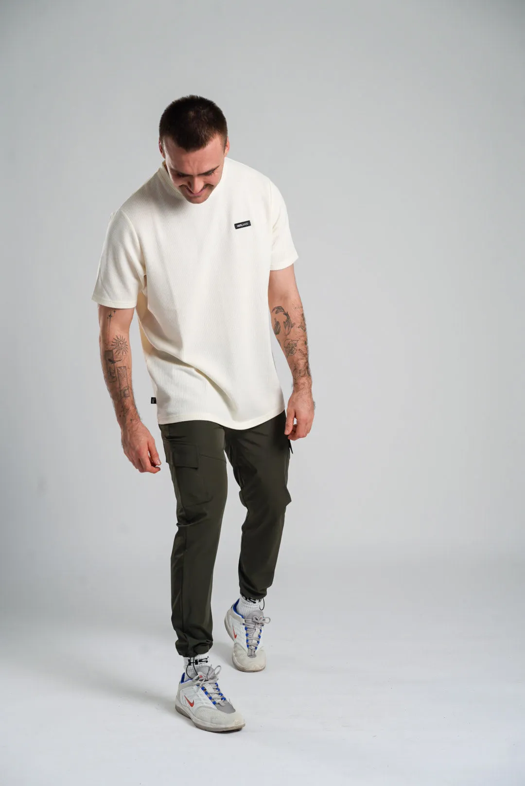 Woven Patch Waffle Tee