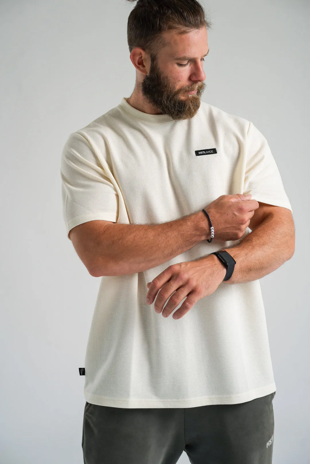 Woven Patch Waffle Tee