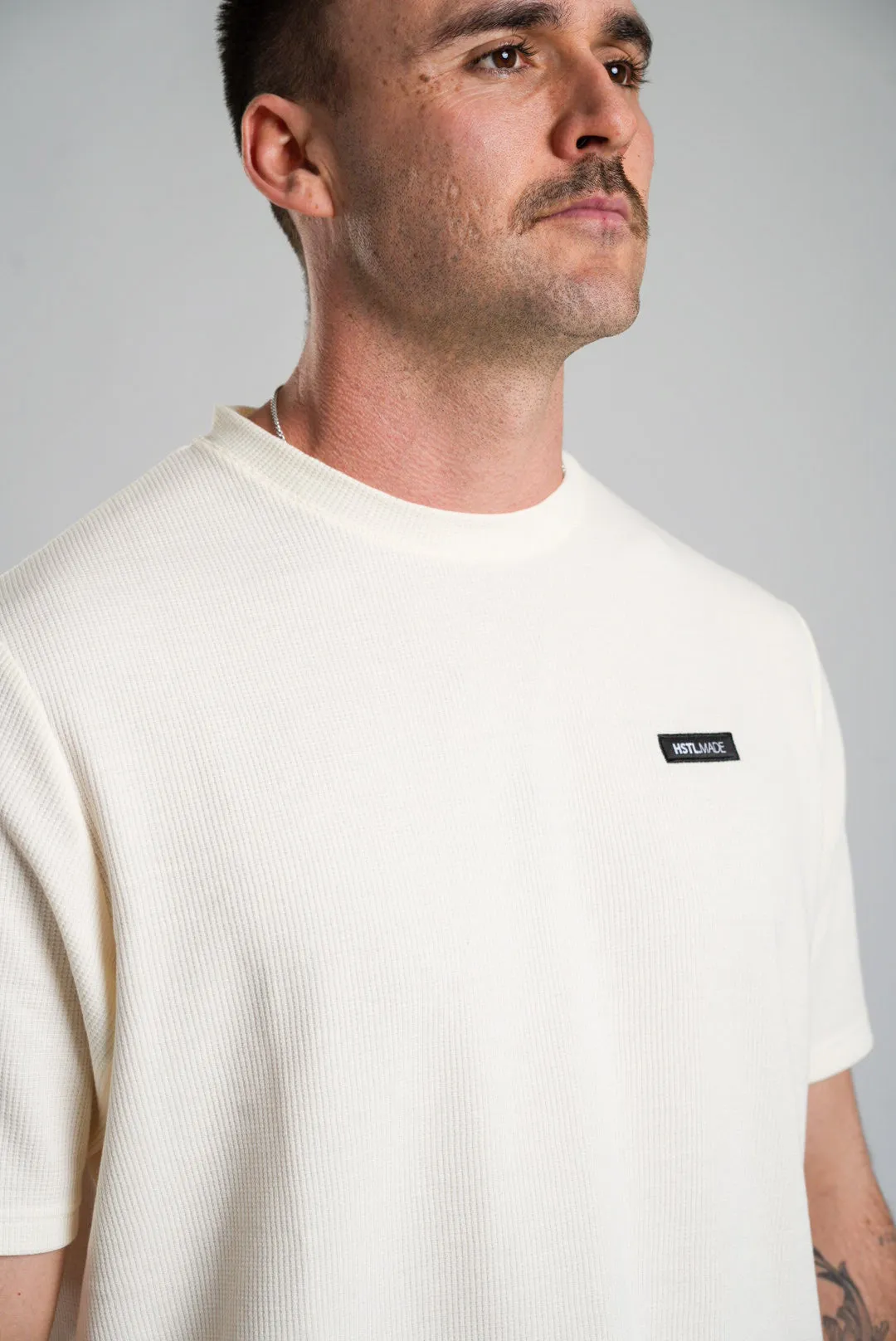 Woven Patch Waffle Tee