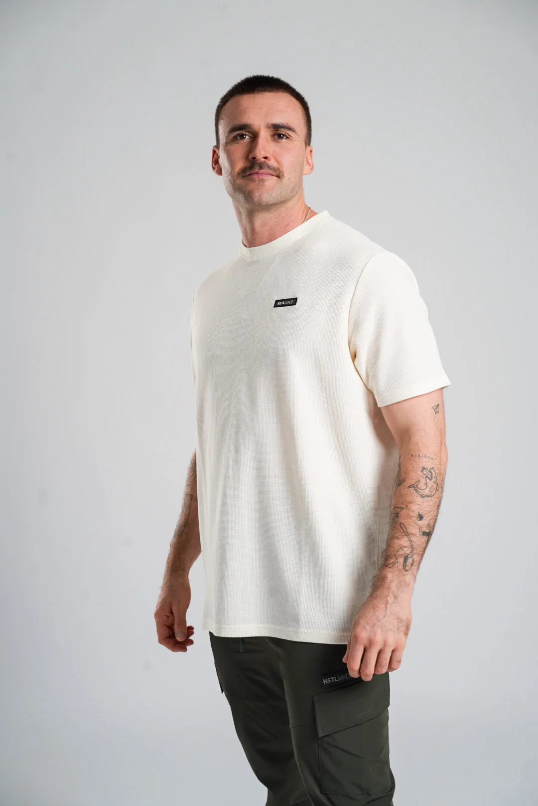 Woven Patch Waffle Tee