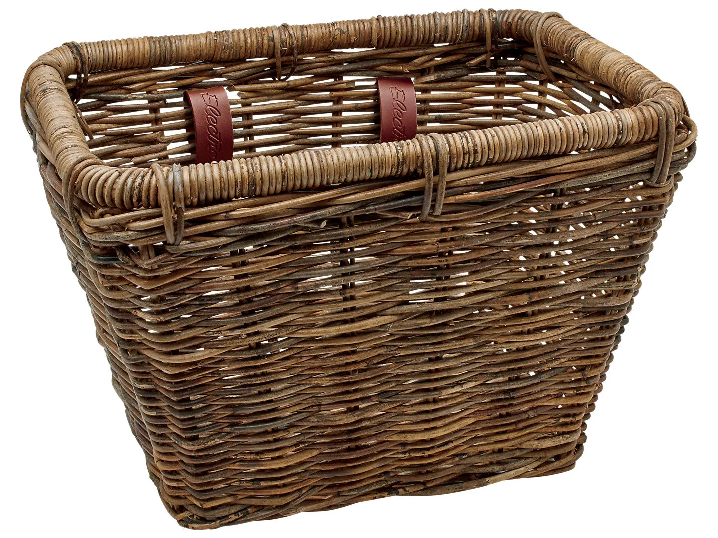 WOVEN RATTAN RECTANGULAR BASKET