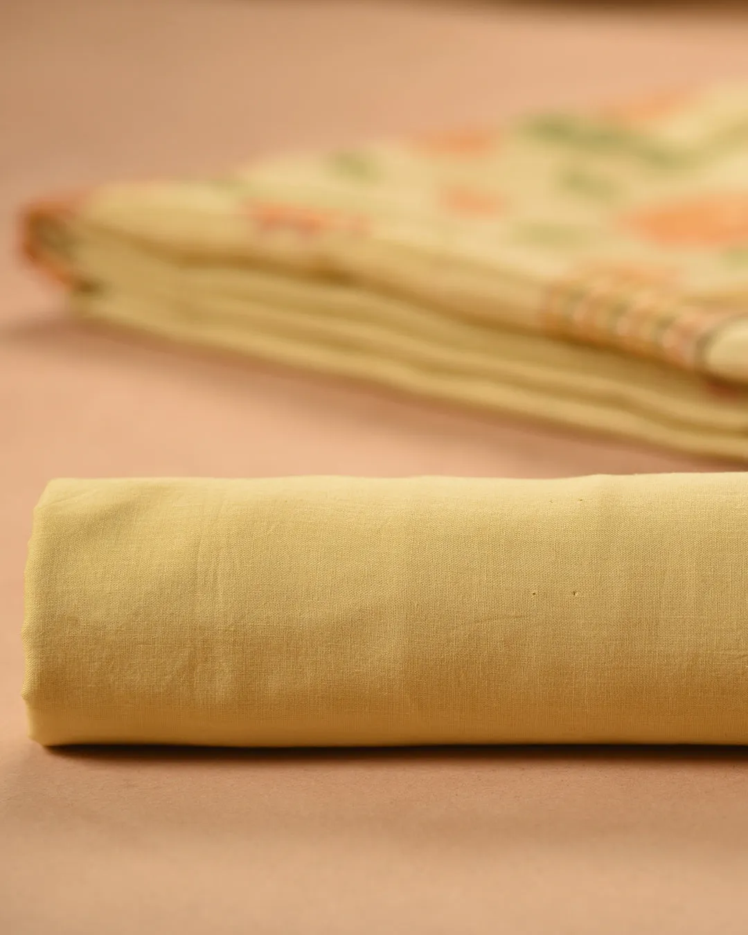 Yellow Chanderi Tissue Blend Jamdani Woven Unstitched Suit Fabric Set With Chanderi Tissue Woven Dupatta
